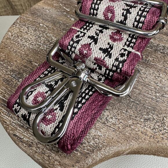 Wide FLORAL Purse Strap Adjustable Crossbody Guitar Strap NEW FAST SHIP - Picture 3 of 3